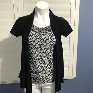 Perseption Black and White top